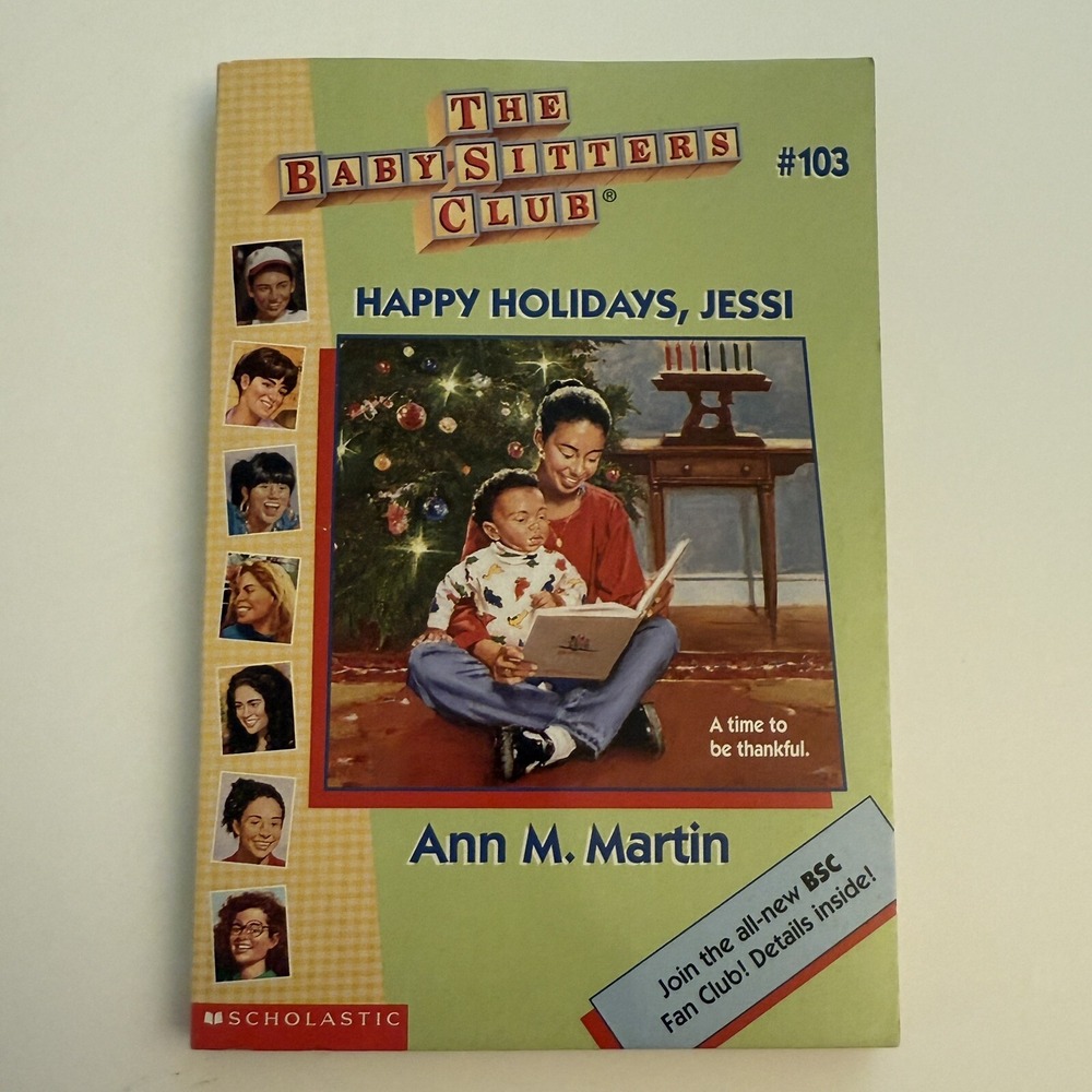 1996 The Baby-Sitters Club Happy Holidays‎ Jessi Book #103 by Ann Martin 1st Ed